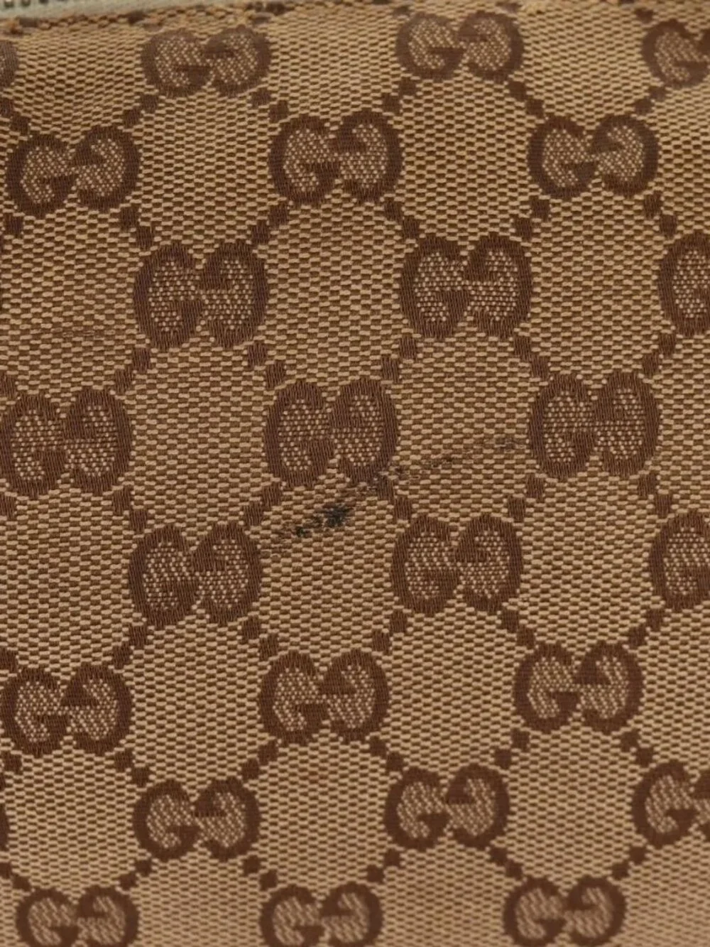 GUCCI GG Canvas Horsebit Tote Bag 2way Beige Gold 232949 Auth